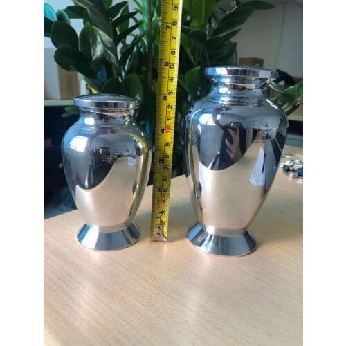 Cremation Urn for Ashes Stainless Steel Large Memorial Urn for Human Pet Ashes Cremation Jewelry