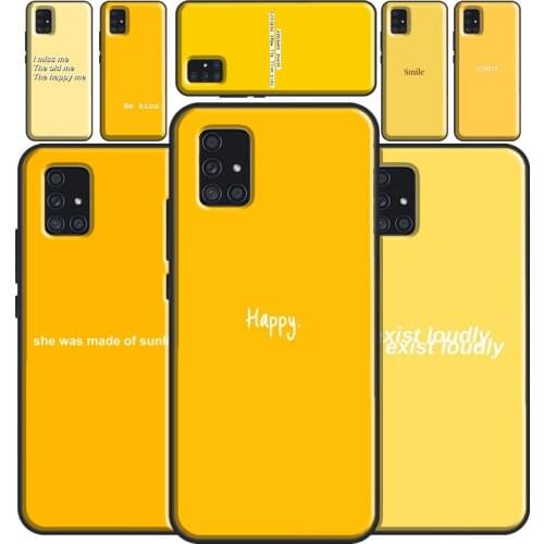Love Yourself Honey Yellow Aesthetic Case For Samsung A72 A52 A42 A32 A12 A02 A20 A30 S A40 A50 A70 A21S A20e A11 A31 A51 A71