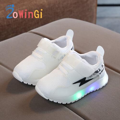 Size 21-30 Kids Sneakers with Illumination Glowing Sneakers Children Footwear Lightweight Sneakers zapatillas nina lumninosas