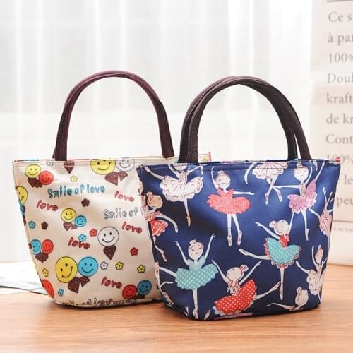 New Style Canvas Reusable Shopping Bag Womens Bag Eco Friendly Flower Shopper Bag Waterproof Handbag Lunch Tote Shoulder Bags