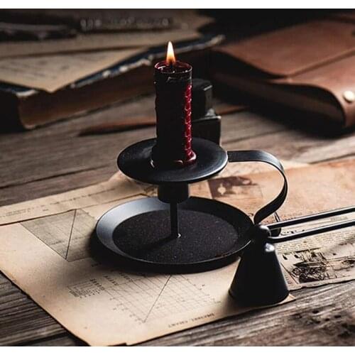 2 Pcs Candlestick Holders Set Retro Candle Holder Stand For Halloween Christmas Dining Room Table Candlestick Holders Decoration