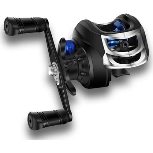 2021 New AK200 7.2:1 High Speed 8kg Dragging Force Fishing Reel Left Right Hand Baitcasting Reel Brake System 8kg Drag Wheel