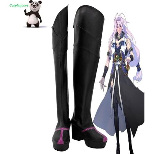 Touken Ranbu Online Sengo Muramasa Black Cosplay Shoes SengoMuramasaLong Boots Newest Custom Made CosplayLove