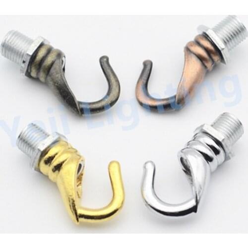 Hot sale 10mm Thread M10 Retro Antique Vintage Ceiling Rose Light Chandelier Hook lamp holder screw Fitting lighting accessories