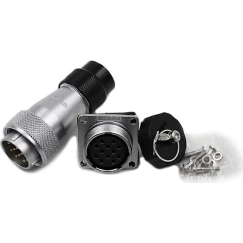 WEIPU WS24 TD+Z M24 Waterproof Connector 2 3 4 9 10 12 19 Pin Automotive Male Plug Female Socket Solar Solder Terminal Adapter