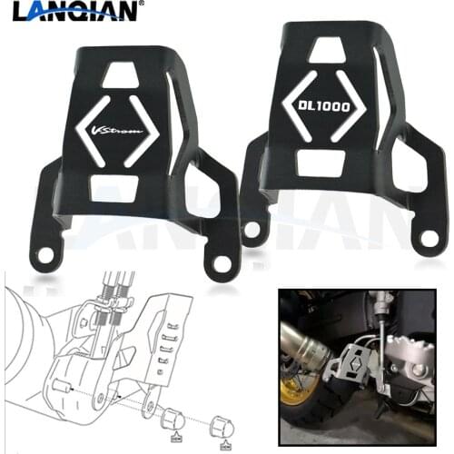 For Suzuki DL1000 V-Strom 1000 Motorcycle Exhaust Flap Guard Cover Protector DL1000 V-Strom 1000 2015 2016 2017 2018 2019 Parts