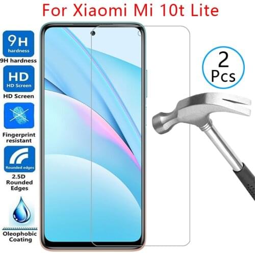 Tempered glass screen protector for xiaomi mi 10t lite 5g case cover on ksiomi 10tlite 10 t t10 light protective phone coque bag