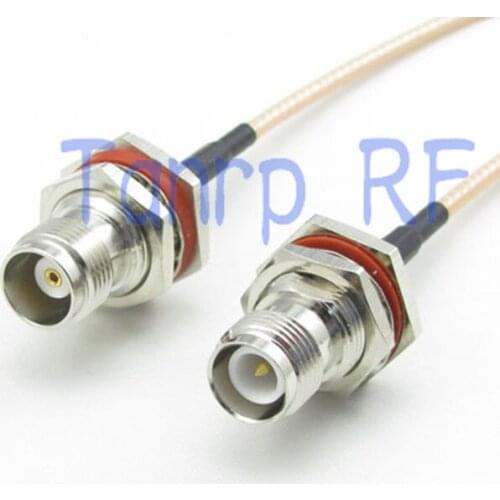 20inch TNC female jack to RP TNC female jack RF adapter connector 50CM Pigtail coaxial jumper cable RG316 extension cord