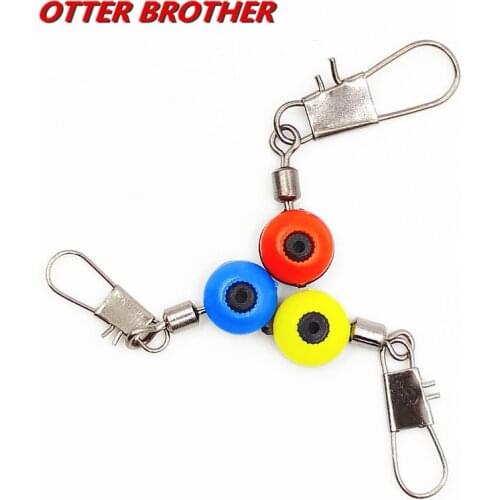 20pcs/box Fishing Line Hook Swivels Shank Clip Connector Sea Space Beans Interlock Snap Fishing Lure Hooks Connector