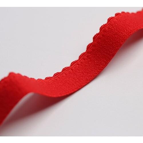 5Yards Red Elastic Band For Women Underwear Bra Accessories DIY Sewing Crafts Garment Elasticity Ribbons Supplies