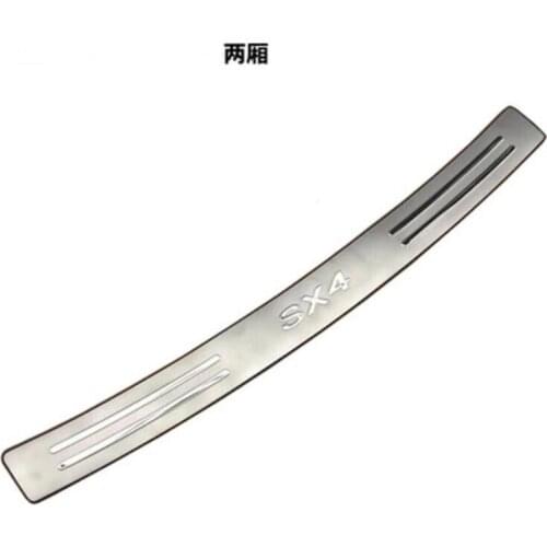 Car accessories Stainless Steel Rear Bumper Protector Sill Trunk Tread Plate Trim for Suzuki SX4 hatchback 2007-2018