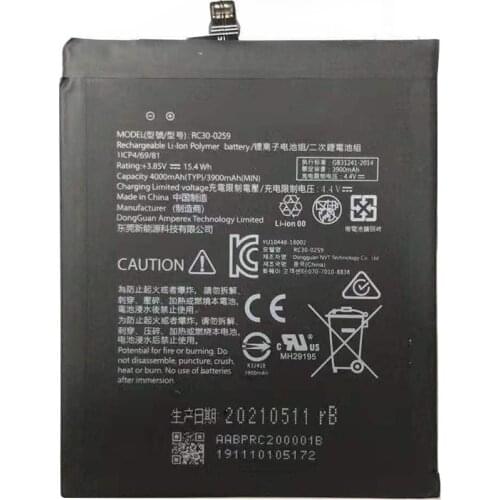 Battery 4000mAh Battery for RAZER phone 2 RC30-0259 1ICP4/69/81 Batterie