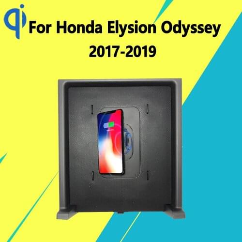 For Honda Elysion Odyssey 2017-2019 15W Qi Fast Charging Car Vehicle Wireless Charger Pad Auto Android Phone Iphone Smart Holder