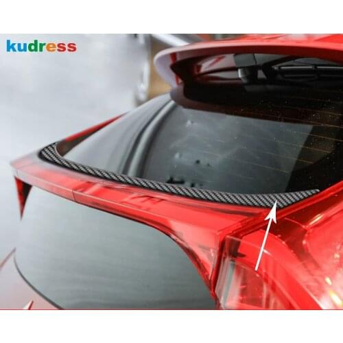 For Mitsubishi Eclipse Cross 2017-2020 ABS Car Rear Trunk Cover Trim Tail Roof Wings Lips Protector Strip Exterior Accessories