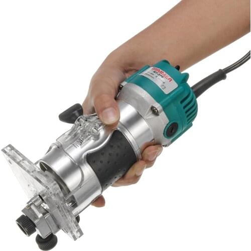 Wood electric trimming machine wood carving slotting trimming wood engraving machine set