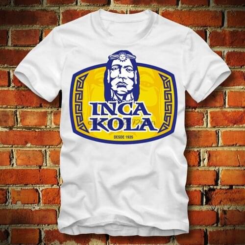 BOARDRIPPAZ Inca Kola T SHIRT Peru Golden Kola Bubblegum Cream Picchu Gods Colombia Brazil Chile Equador South America