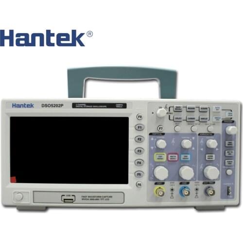 Hantek DSO5202P Digital storage oscilloscope 200MHz 2Channels 1GSa/s 7'' TFT LCD Free shipping