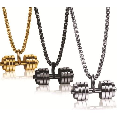 Creativity High Quality Sports Dumbbell Necklace