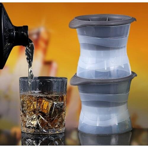Whisky Round Ice Hockey Mould Ice Lattice Maker Large Ice Hockey Ice Cube Ice Making Box Silicone Food Box