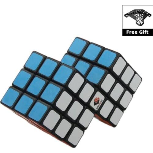 CubeTwist 2 in 1 Conjoint Cube Speed Magic Cube Puzzle Game Cubing Educational Toys with Bracket- 57mm