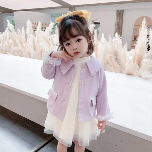 Girls Clothing Jacket + Mesh Dress Clothing For Girls Lace Kids Clothes Girls Spring Autumn Tracksuit Kids