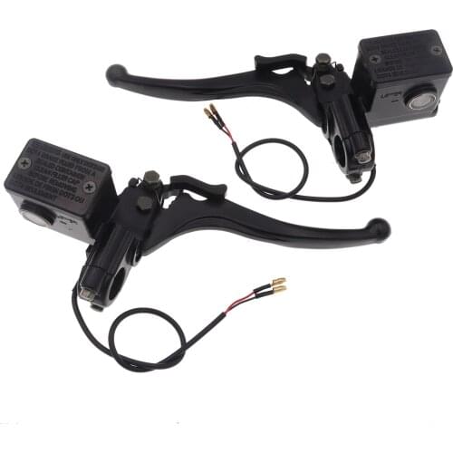 Left Right Handlebar Upper Brake Disc Pump with Lock Parking Device for Electric Tricycle 4 Wheeler