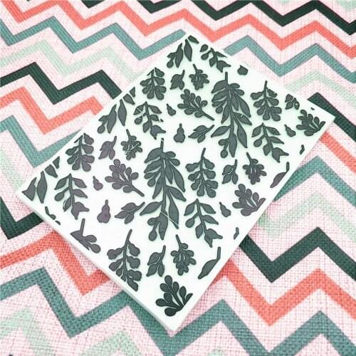 HOT plastic Small leaves template craft card making paper card album wedding decoration scrapbooking Embossing folders