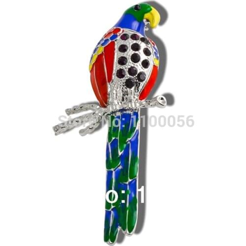 Min Order $10! Free Shipping Cheap Costume Jewelry Rhinestone Little Brooches Wholesale Bird Crystal Brooch Pins X0807