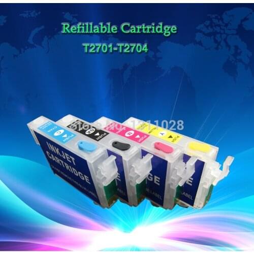 T2701 T2711 T2521 Refillable ink cartridge with chip for WF3620/3640/710/620 WF-3620DWF/3640DTWF/7110DTW/7610DWF/7620DTWF