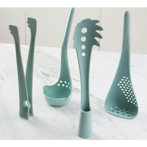 Nylon Kitchen Set Cooking Utensils Kit Baking Tools Kitchenware For Non-Stick Pan Slotted Soup Spoon Pasta Server Food Tongs