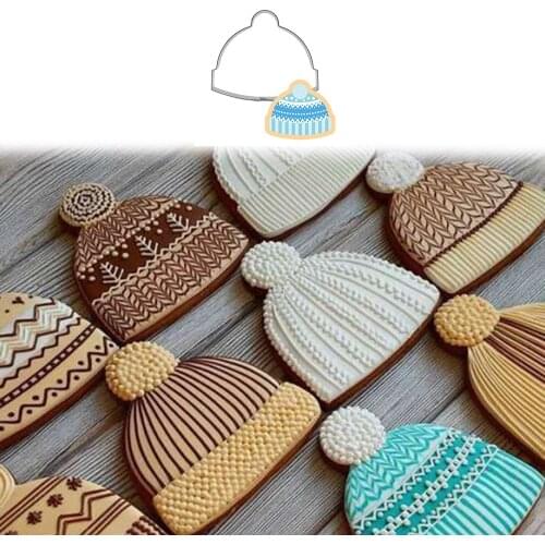 New Creative Hat Sweater Mold Cookie Cutter Fondant Cake Decor Cupcake Pastry Biscuit Mould Cake Bakeware Baking Accessories