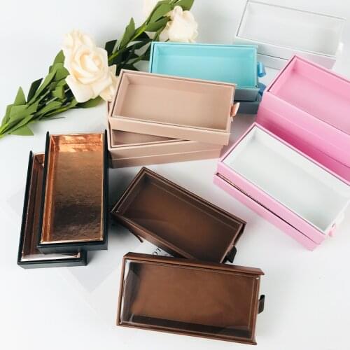 Wholesale New 25MM Mink Eyelash Packing Box Lash Boxes Case With Tray Flip Magnetic Box Print Logo Empty Eyelashes Box Package