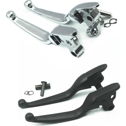 Pair Chrome Clutch Brake Levers Motorcycle For Harley Road King Road Glide FLTR Touring 2008-2013 FLHR FLHR 2014-up