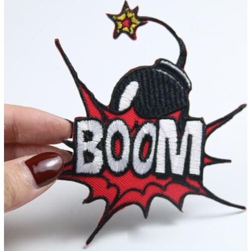 Bomp Patch Iron on Patches for Clothing Embroidery Clothes Patch For Kids T-shirt Sticker Repasser
