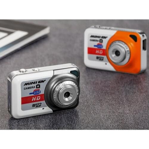 X6 Portable Mini High Denifition Digital Camera Mini DV Support 32GB TF Card with Mic standby mode or video mode