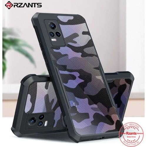 Rzants For VIVO V21E 4G 5G VIVO V21 Y73 Case Camouflage Military Shockproof Slim Half Clear Cool Cover Back Casing