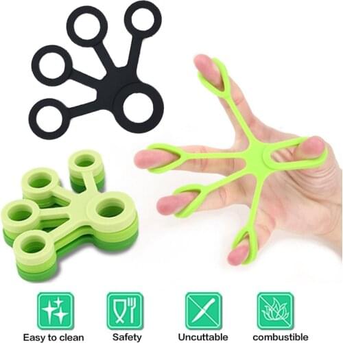 Finger Puller Finger Grip Silicone Ring Gripper Strengthener Pull Ring Training Rehabilitation Equipment Resistance Band Fitness