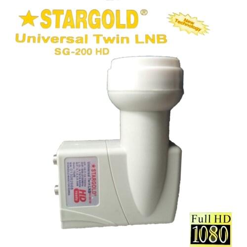 STARGOLD SG-200HD free shipping Best Signal digital HD Universal KU Band Twin LNB
