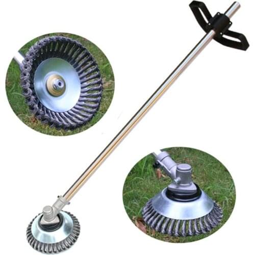 150/190mm Steel Trimmer Head Garden Weed Steel Wire Brush Break-proof Rounded Edge Weed Trimmer Head For Power Lawn Mower Grass