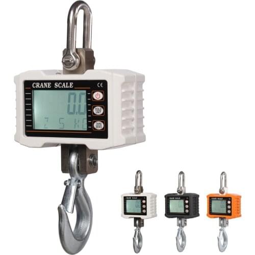 1000kg 1T Digital Crane Hanging Scale Heavy Duty Industrial LCD Digital Display Hanging Hook Crane Scale