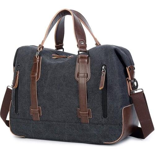 Vintage Crossbody Bag Canvas Duffle bags Men messenger bag men big Handbag tote Briefcase Leisure bag