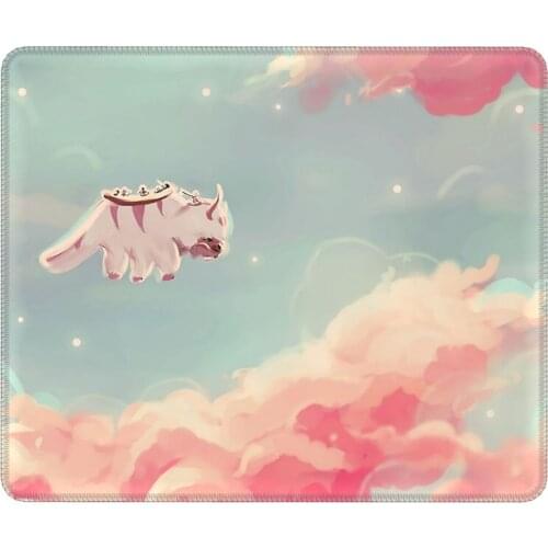 Dreamy Appa Vintage Mouse Pad Avatar The Last Airbender Waterproof Mat Pads Natural Rubber Office Home Deco Mat