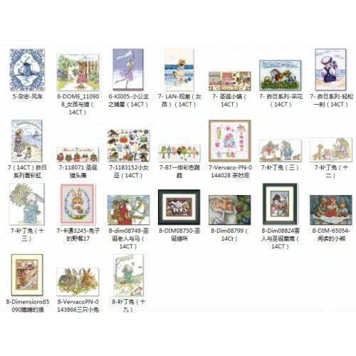 2 Top selling 4.87usd Counted Cross Stitch 11CT 14CT 18CT DIY Chinese Cross Stitch Kits Embroidery Needlework Sets