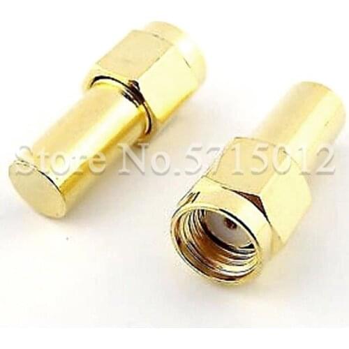 2PCS RP-SMA Load Terminal 2W 50 Ohm Internal Thread Internal Hole RF Connector SMA Male Load Termination