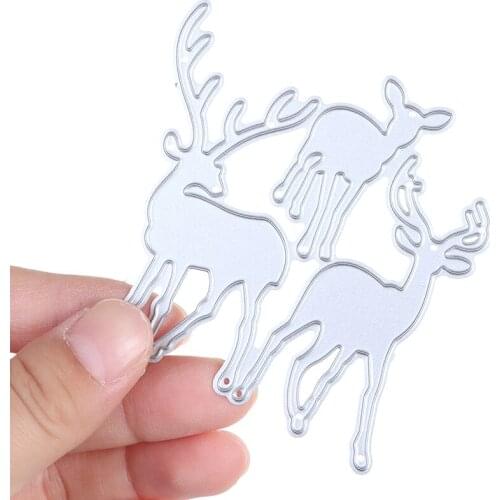 3pcs New Design Craft Embossing Die Cuts Craft Metal Cutting Dies Deer Decoration Scrapbook Die Cuts Album Paper Card