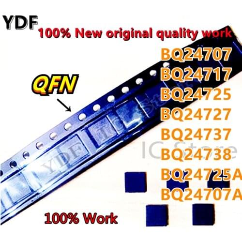 5PCS New BQ25A BQ707 BQ07A BQ717 BQ725 BQ727 BQ737 BQ738 BQ24725A BQ24707 BQ24707A BQ24717 BQ24725 BQ24727 BQ24737 BQ24738 QFN