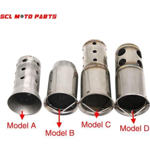 ALconstar-50.8mm60mm Motorbike Universal Front Catalyst DB Killer Removable Silencer for Motorcycle Exhaust Adjustable DB Killer