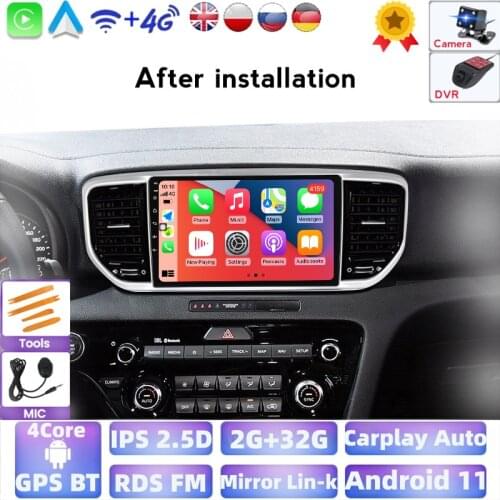 For KIA Sportage 4 QL 2018 2019 Car Radio Multimedia Video Player Navigation GPS Android 2G+32G Steering Wheel Control