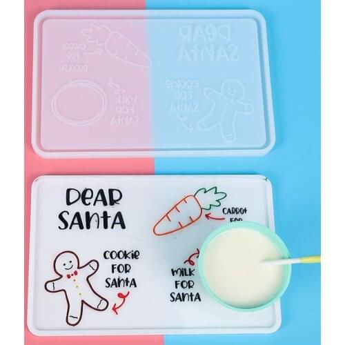 Large Square Plate Silicone Mold For Resin Mirror Tray Cartoon Mold DIY Clay Epoxy UV Resin Mould Home Decoration Craft