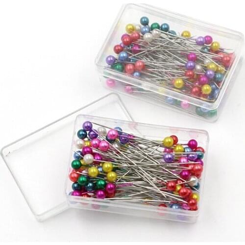 Colored Pearl Needle Pin Needle Dress Tailor Positioning Pin diy Tool Accessories Boxed Cutout Pin
